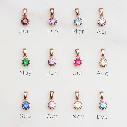 Sterling Silver Or 18ct Gold Plated Birthstone Charm Bracelet