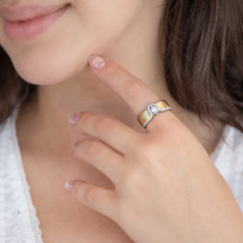 Sterling Silver Rhodium Plated Marquise CZ Cluster Oura Ring 5 Cover