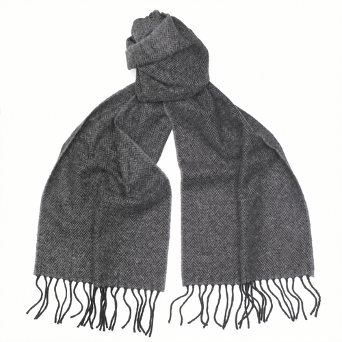 Men's Lambswool Heritage Herringbone Scarf
