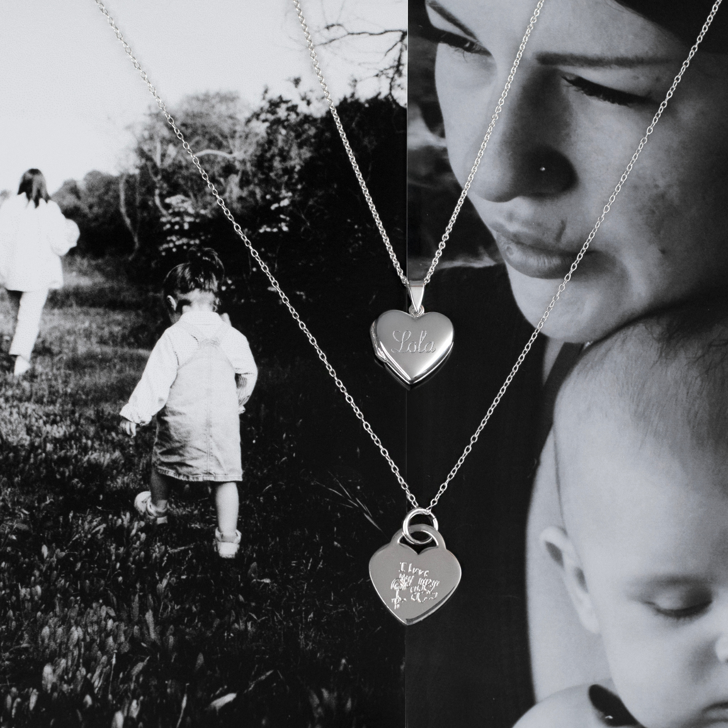 Your Child's Drawing Personalised Heart Necklace