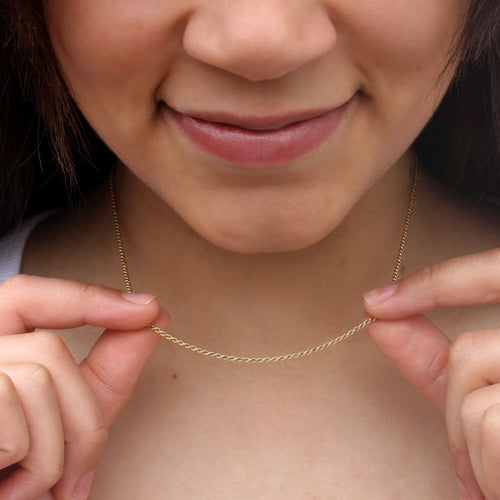 24ct Gold Plated Personalised Rope Chain Necklace