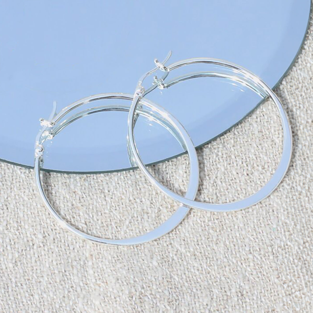 Sterling Silver Or Gold Plated Hoop Earrings