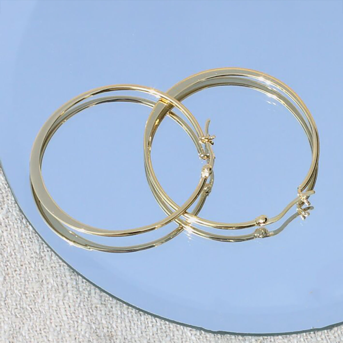 Sterling Silver Or Gold Plated Hoop Earrings