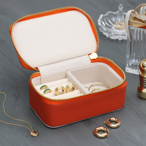Personalised Luxury Leather Travel Jewellery Box