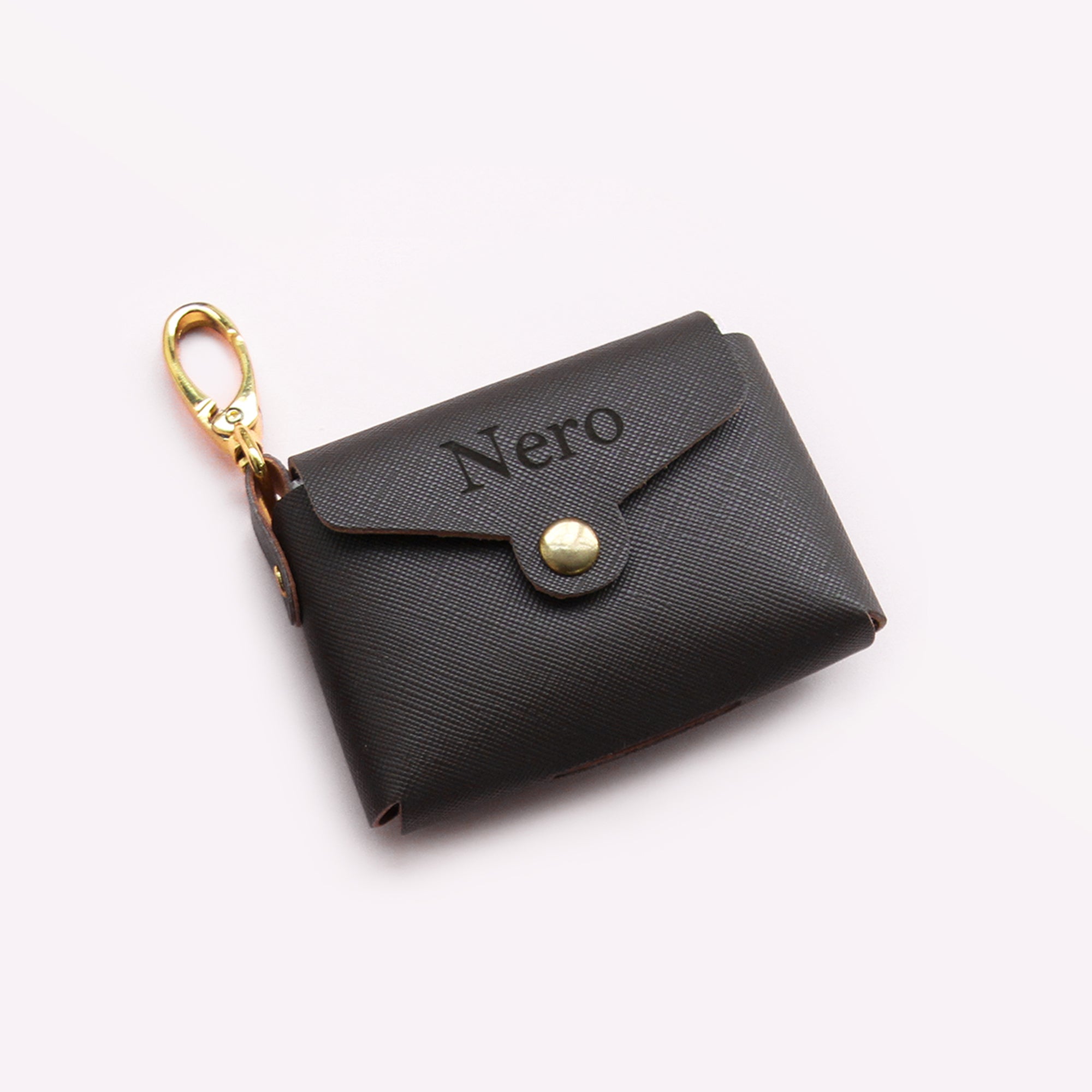 Personalised Vegan Leather Dog Poop Bag Holder