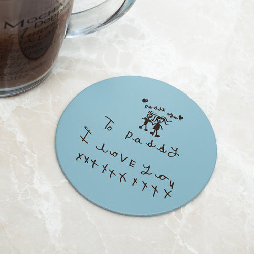 Personalised Leather Coaster