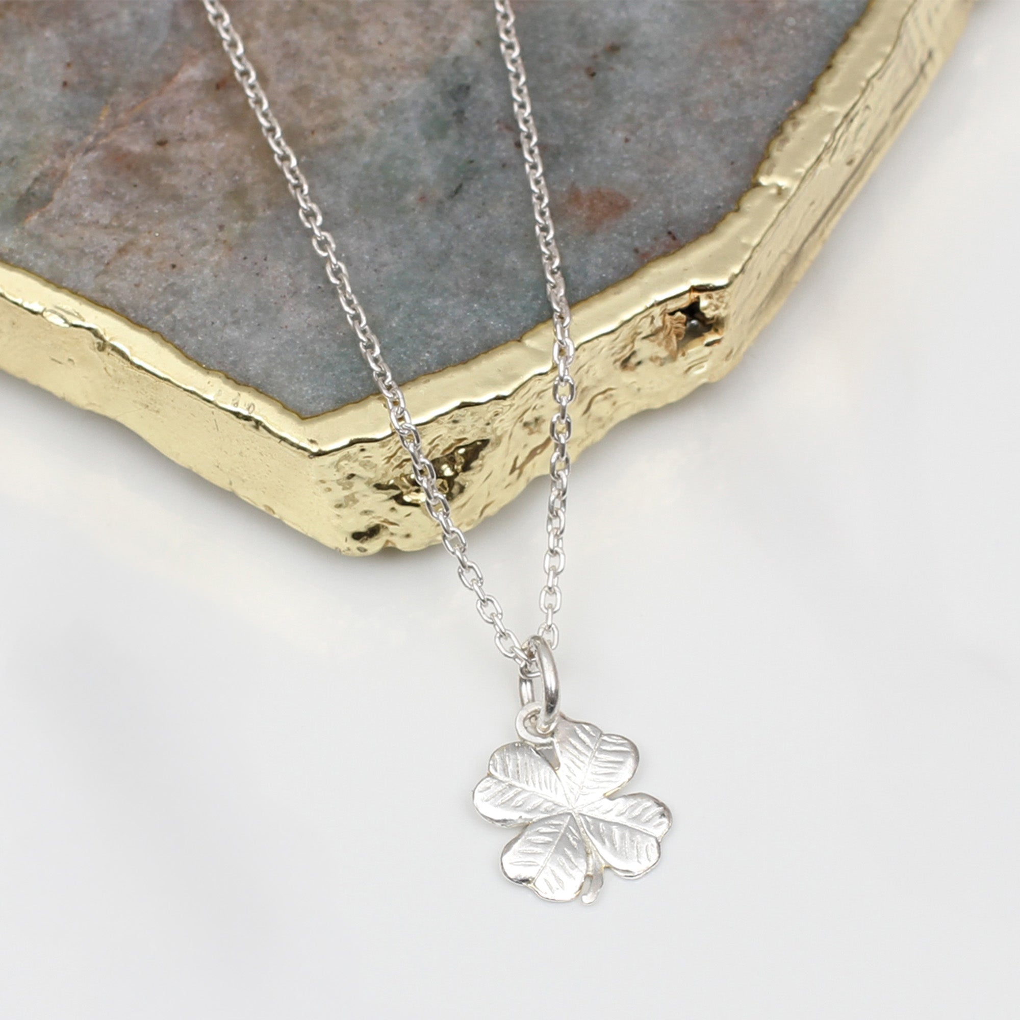 Personalised Silver Lucky Necklace