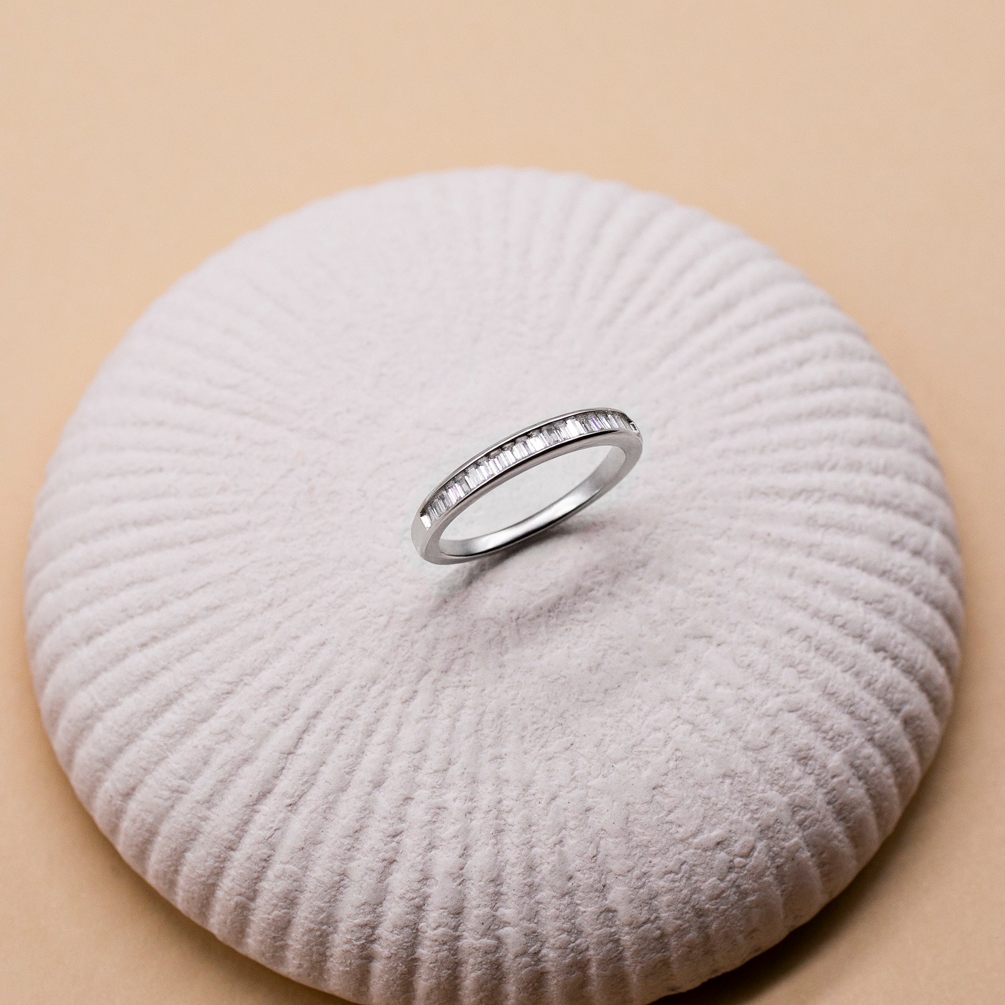 Sterling Silver Cubic Zirconia Stone Ring