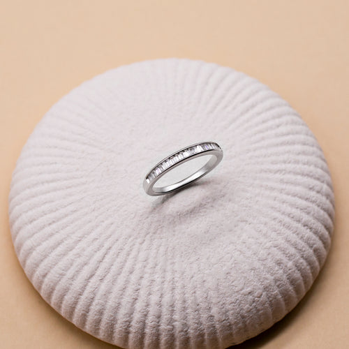 Sterling Silver Cubic Zirconia Stone Ring