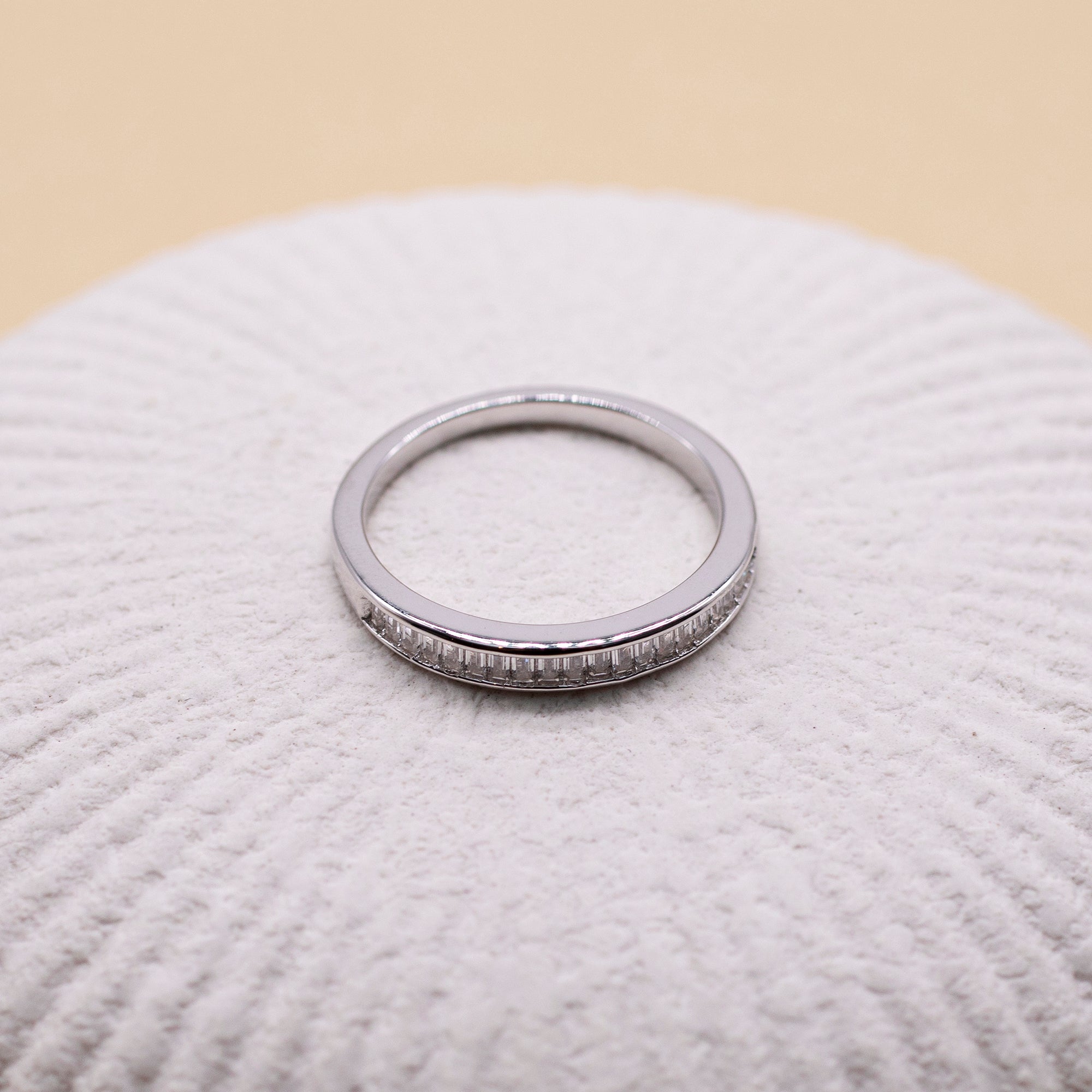 Sterling Silver Cubic Zirconia Stone Ring