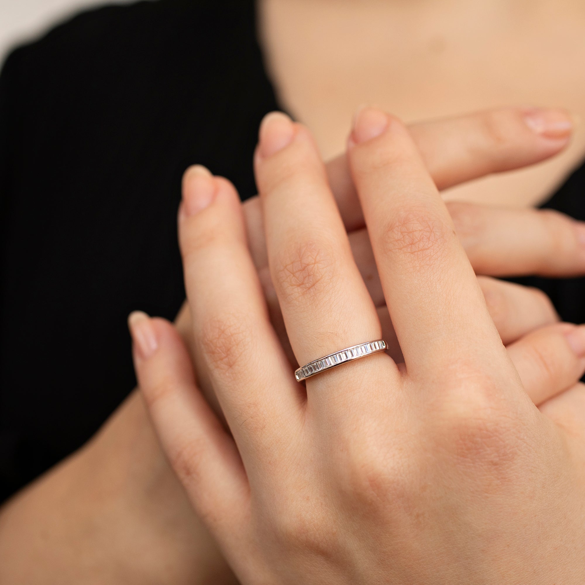 Sterling Silver Cubic Zirconia Stone Ring