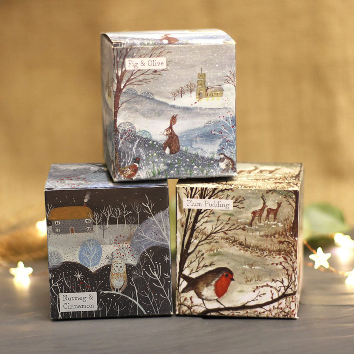 Personalised Christmas Votive Candles