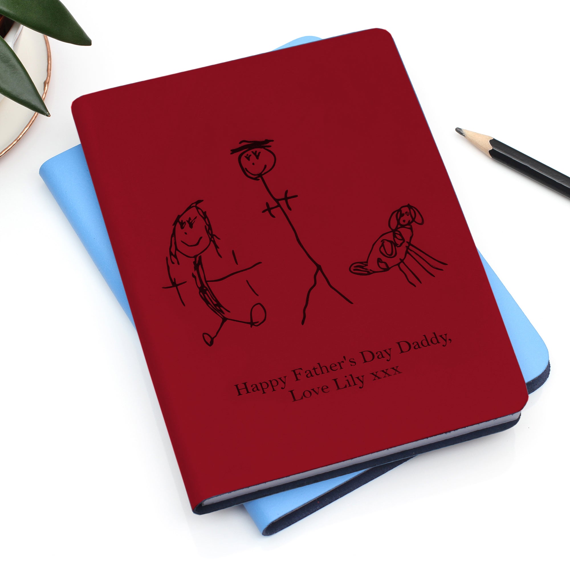 Refillable Leather Notebook With Own Image