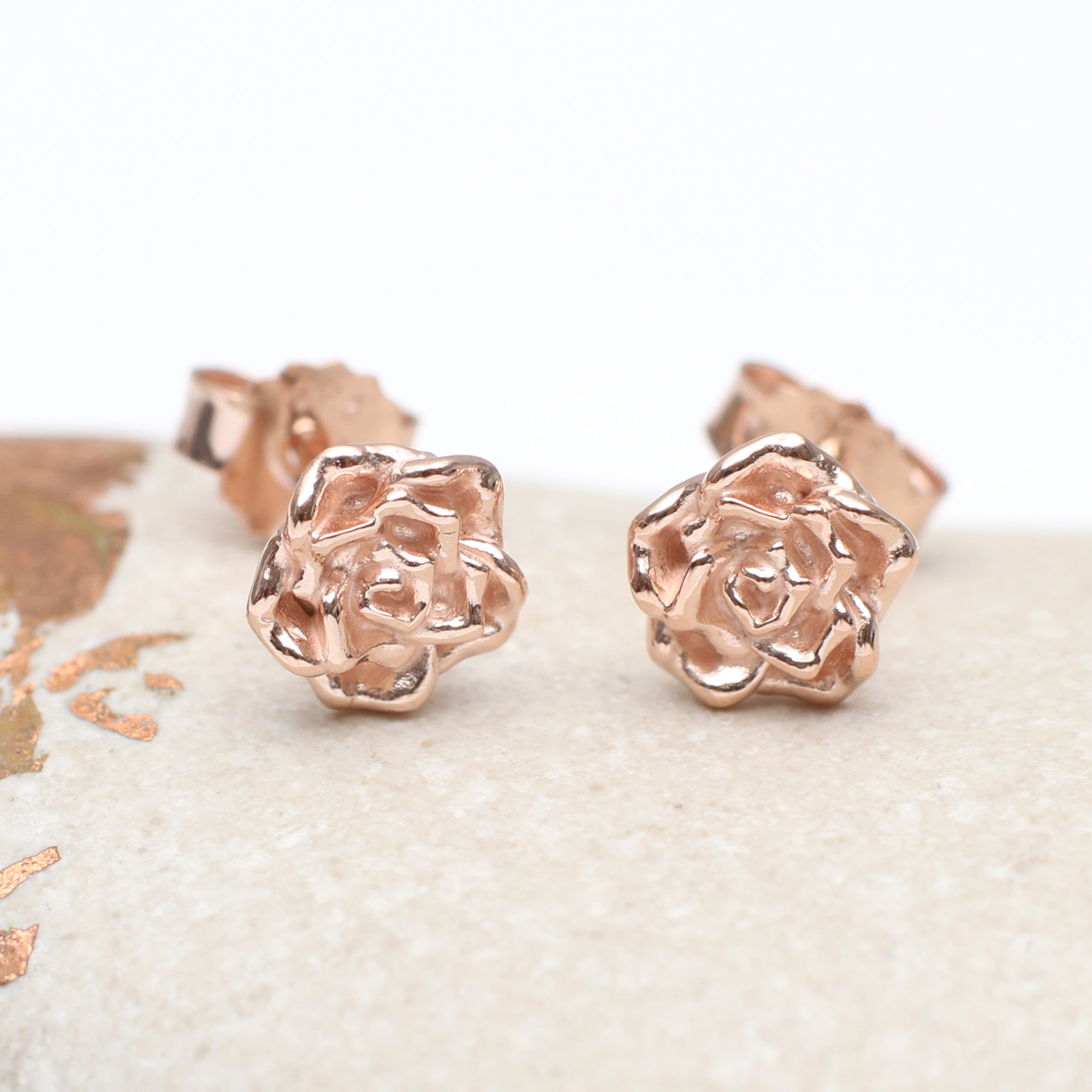 Sterling Silver and 18ct Gold Plated Birth Flower Earrings