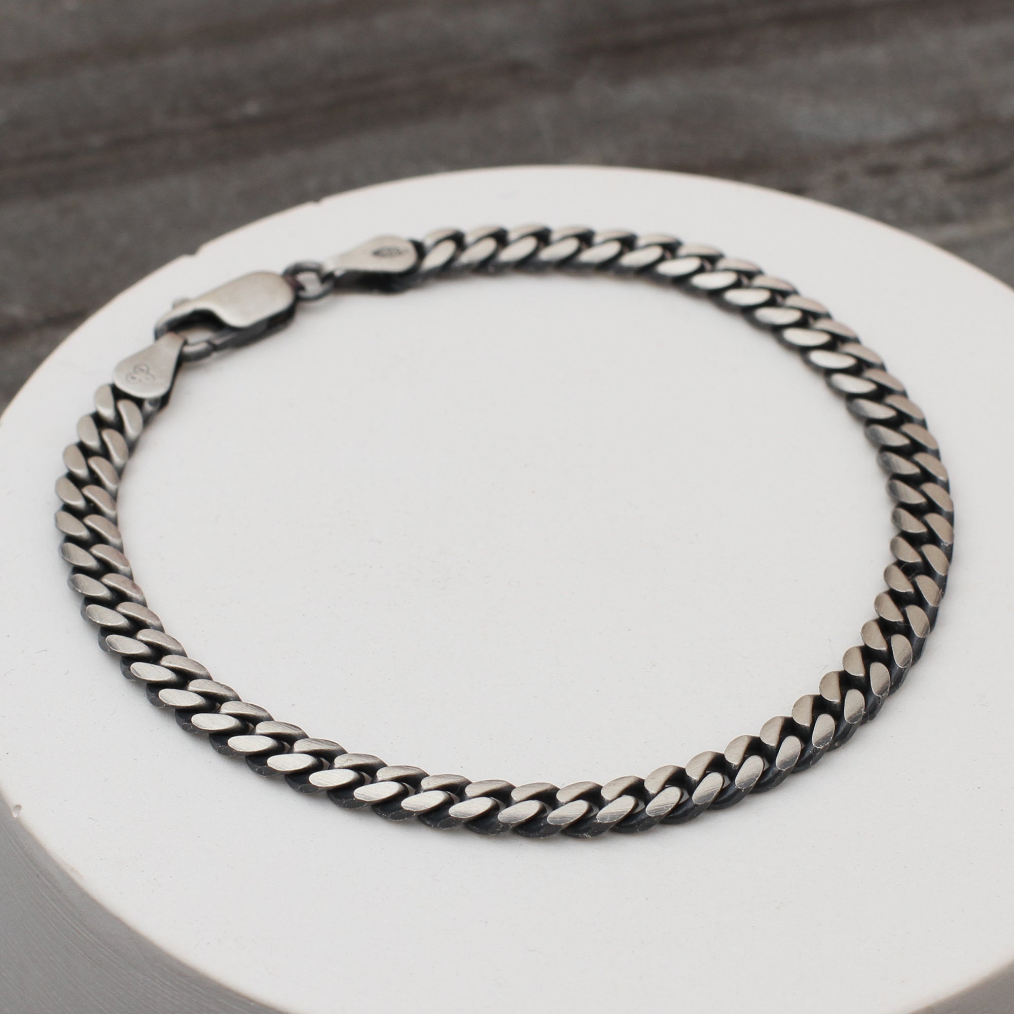 Men's Sterling Silver Curb Link Bracelet