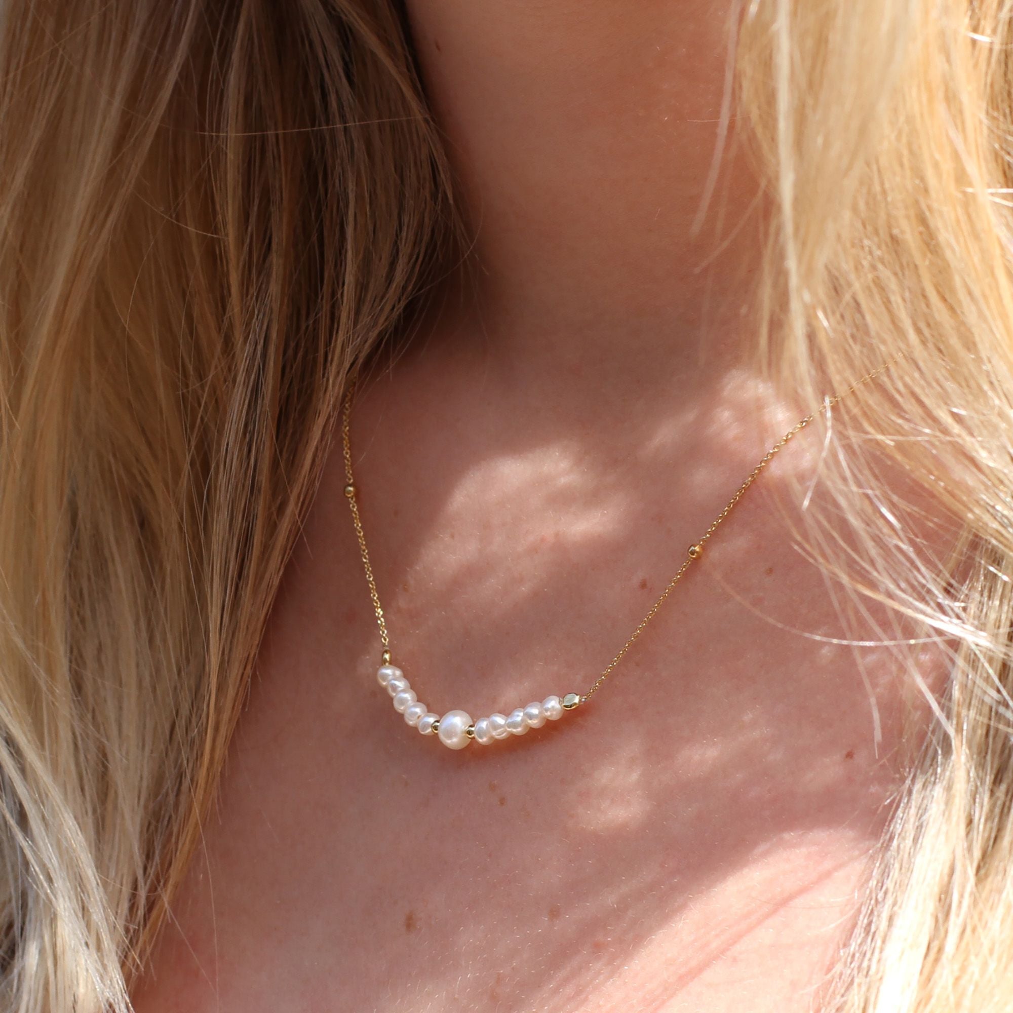 Personalised Sterling Silver Or 18ct Gold Plated Pearl Necklace