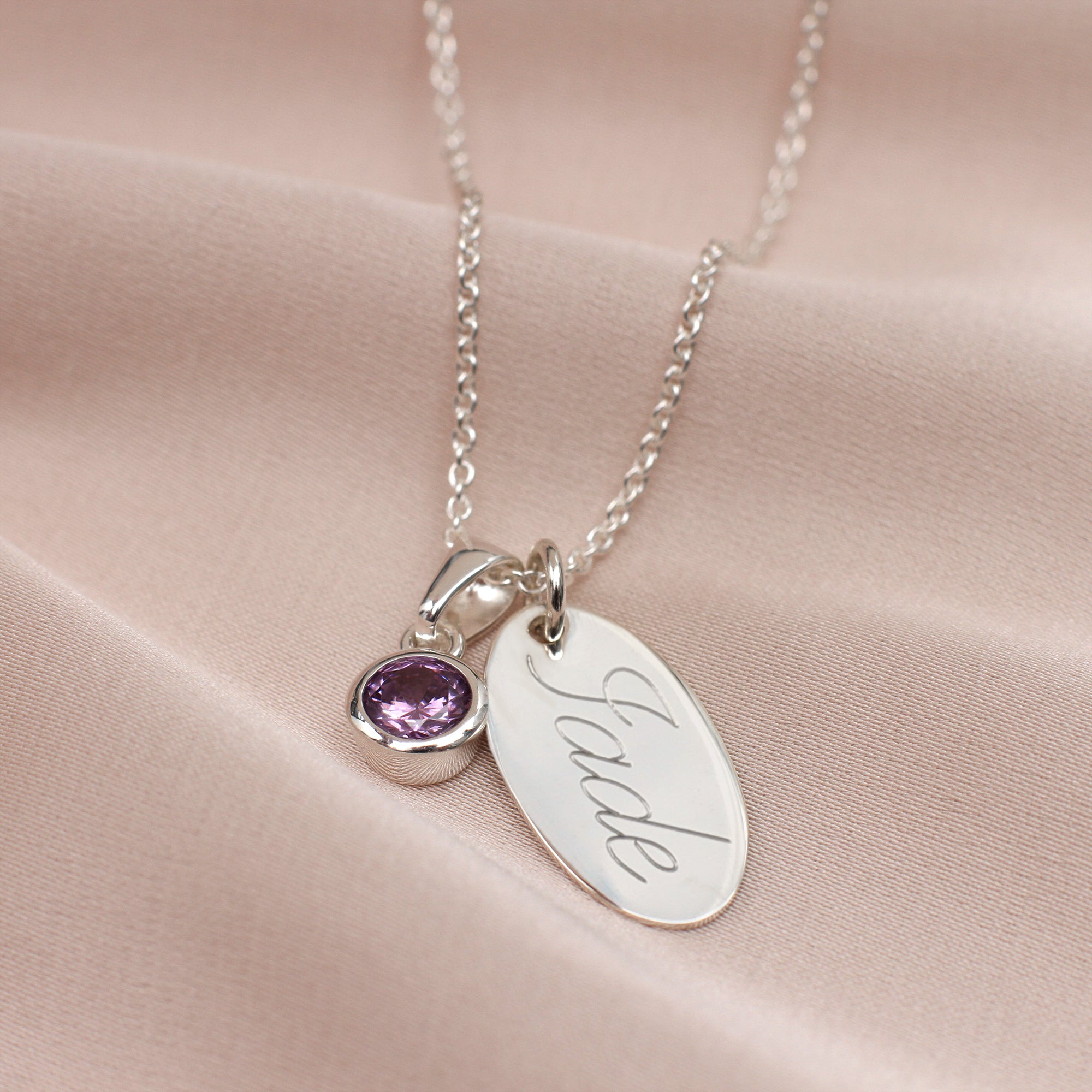 【HURLEY BURLEY】PERSONALISED BIRTHSTONE LOCKET 誕生石 2色 Personalised Sterling Silver Heart Locket Necklace