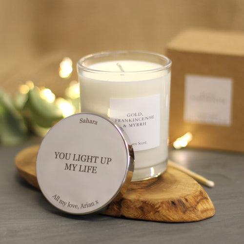 Engraved Classic Scented Natural Candles
