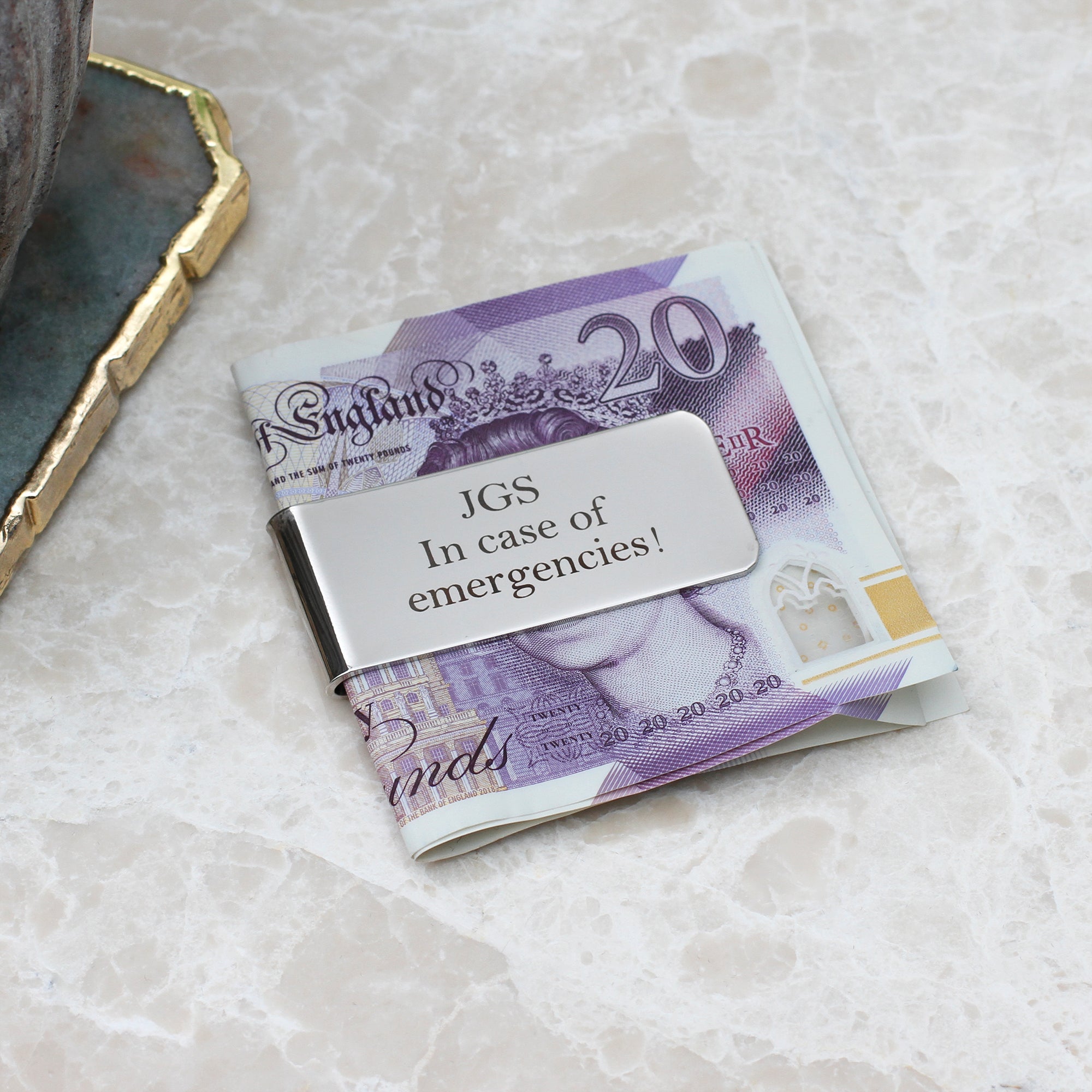 Personalised Stainless Steel Money Clip
