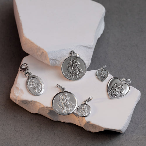 Personalised Sterling Silver St Christopher Charms