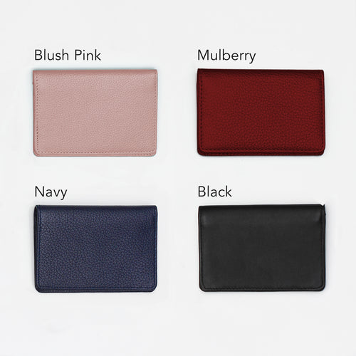 Personalised Leather Credit and Travel Card Holder