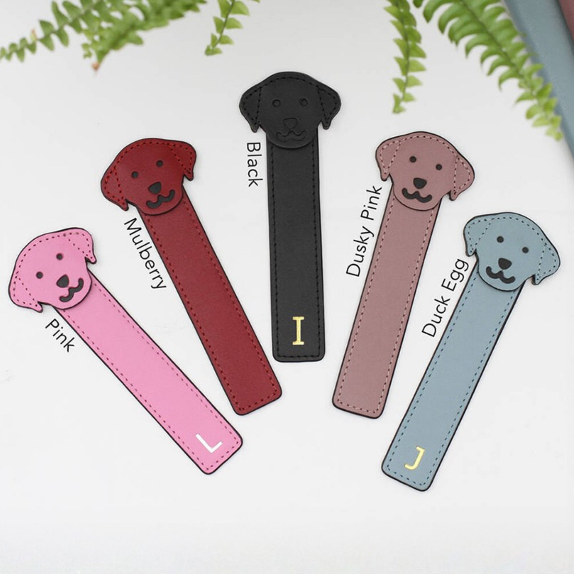 Personalised Initial Leather Dog Bookmark