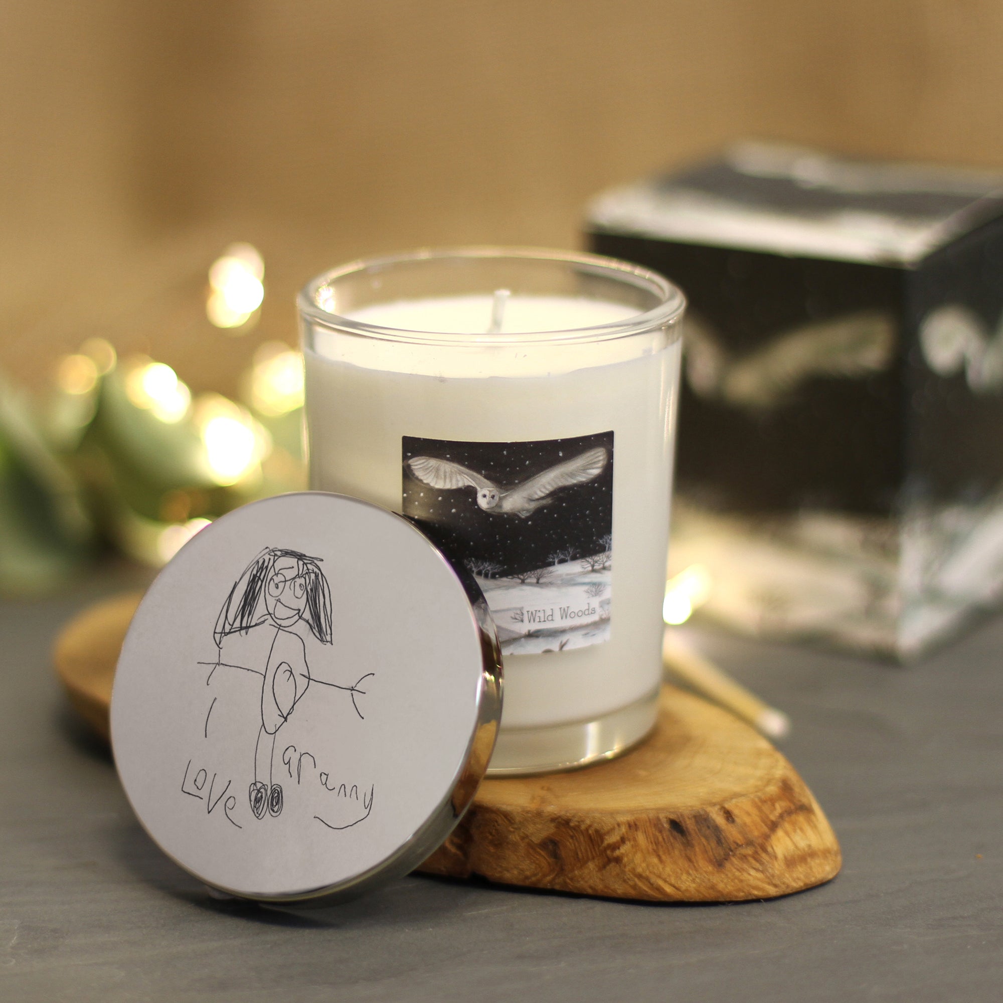 Personalised Christmas Votive Candles