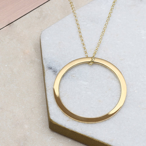 18ct Gold Plated Circle of Life Necklace
