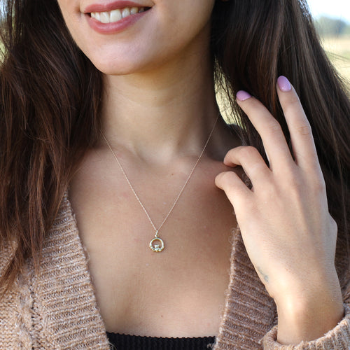 9ct Gold Claddagh Love Necklace