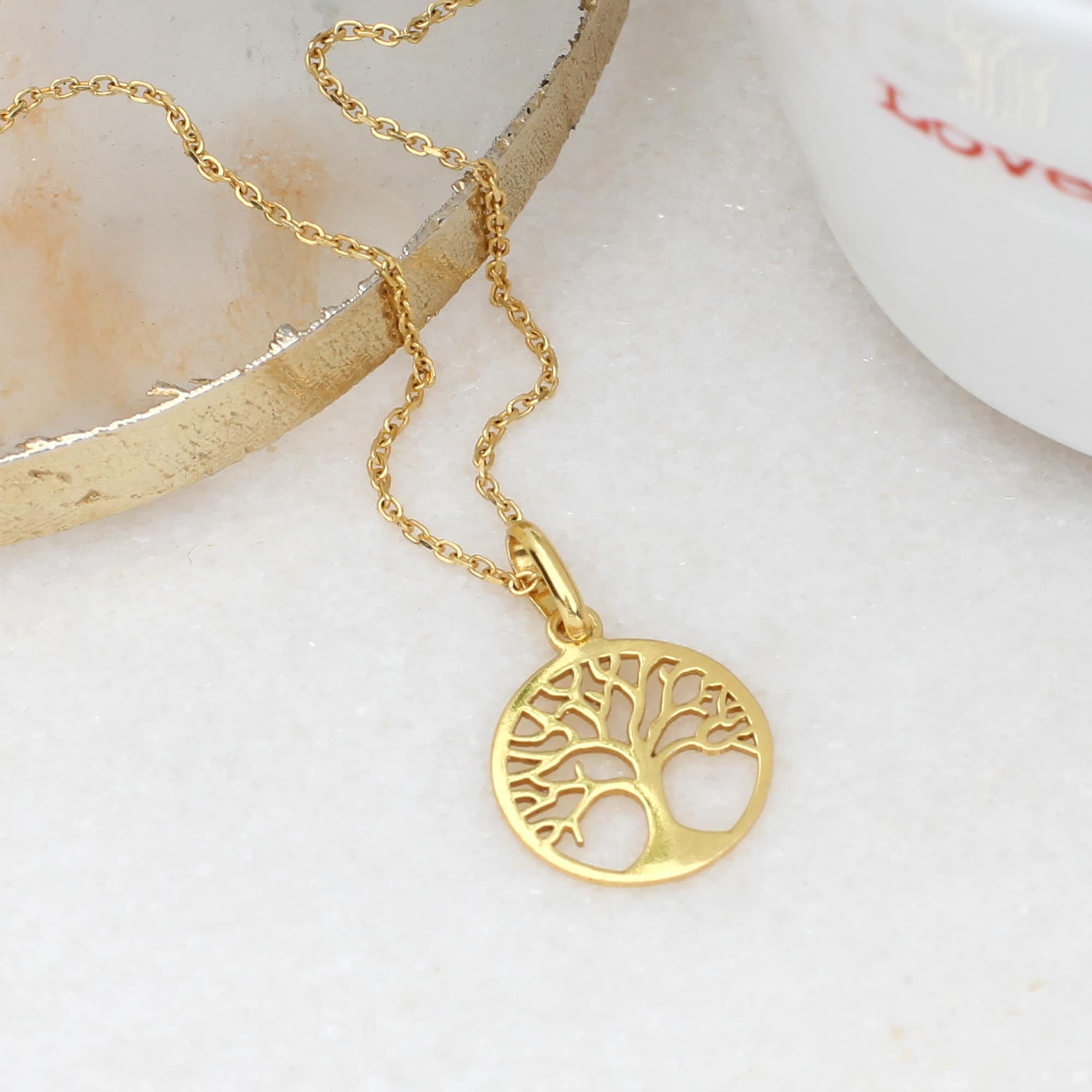 Gold or Silver Tree of Life Necklace