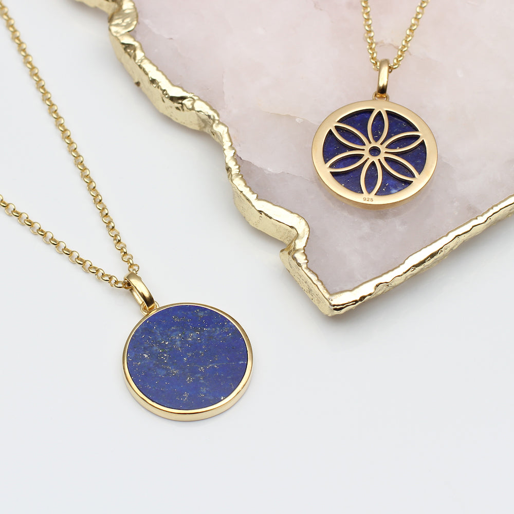18ct Gold Plated Precious Pendants