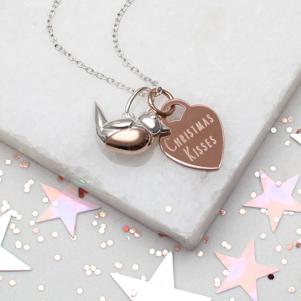 Personalised Robin Red Breast Necklace
