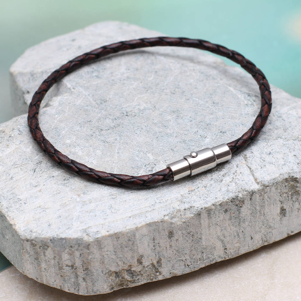 Personalised Initial Leather Bracelet