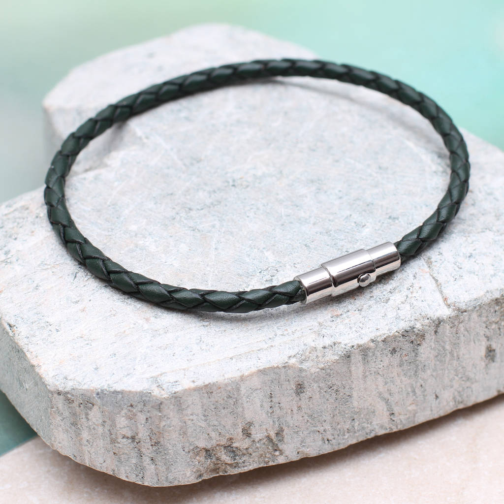 Personalised Initial Leather Bracelet