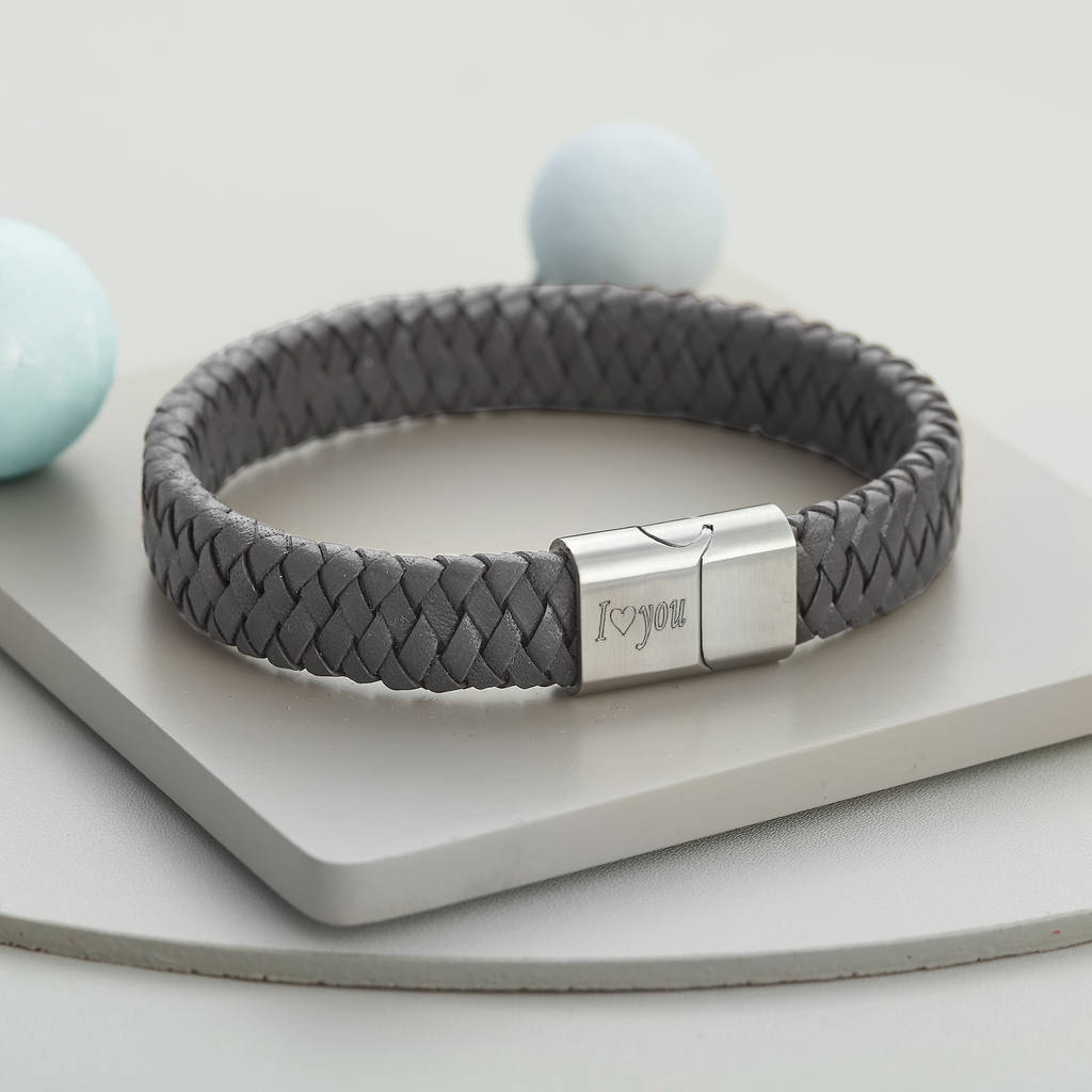 Personalised Men's Christmas Bracelet