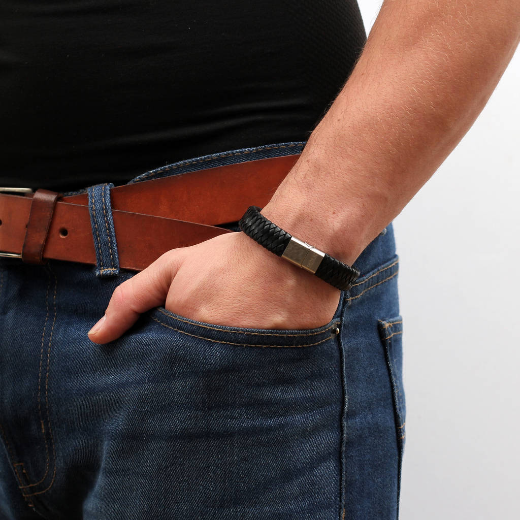 Personalised Men's Christmas Bracelet
