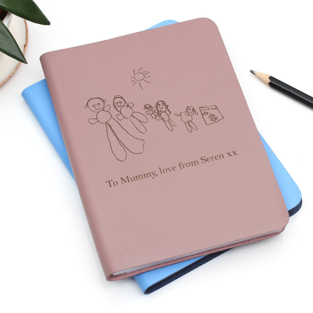 Refillable Leather Notebook With Own Image