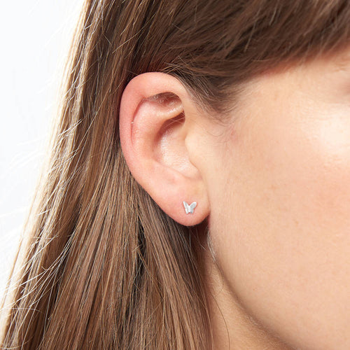 Sterling Silver Butterfly Earrings