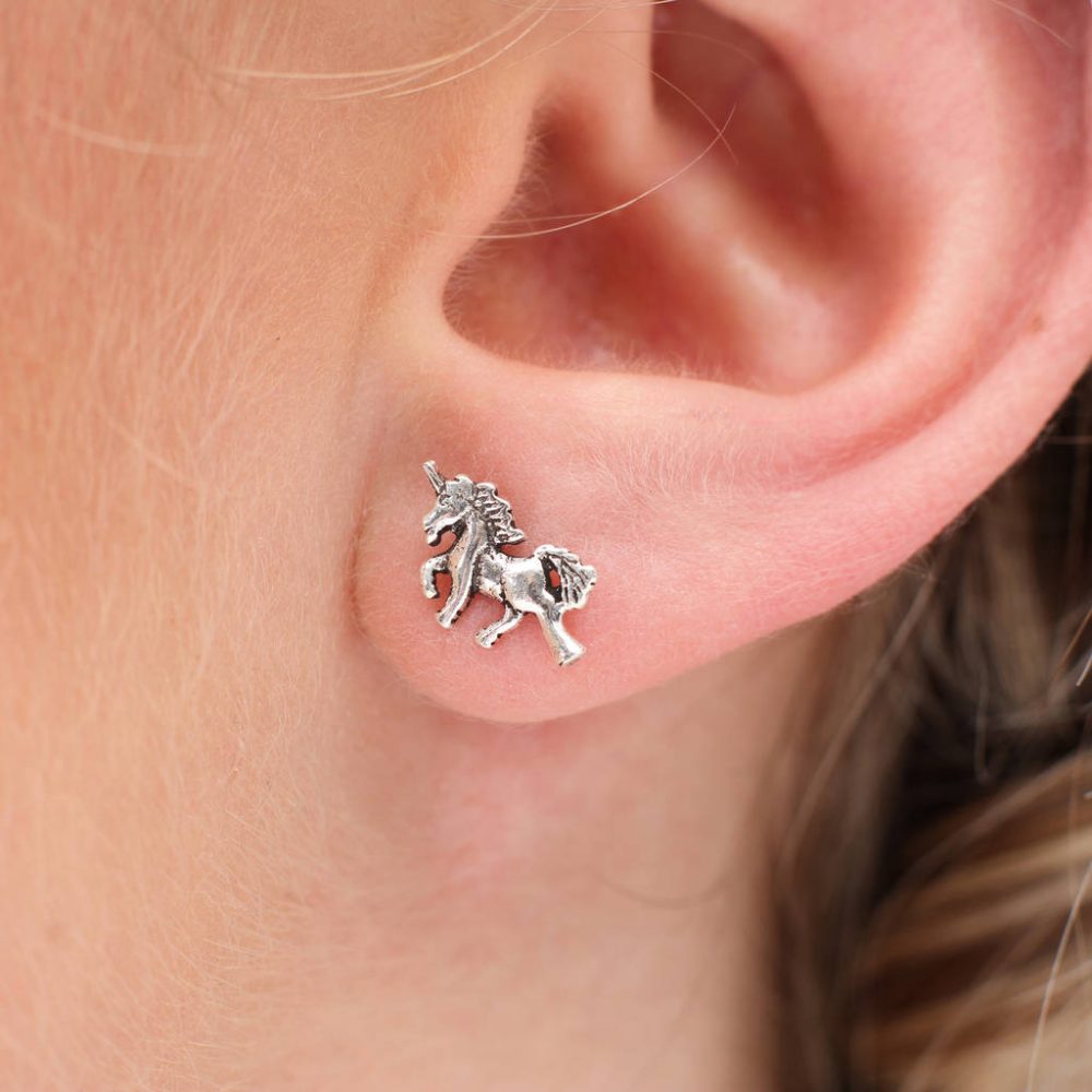 Sterling Silver Mini Animal Stud Earrings