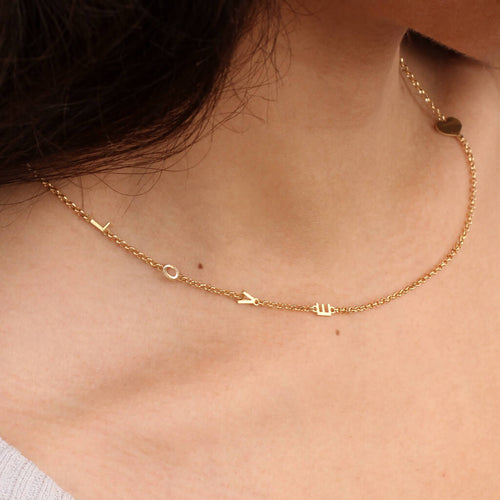 18ct Gold Plated Love Necklace