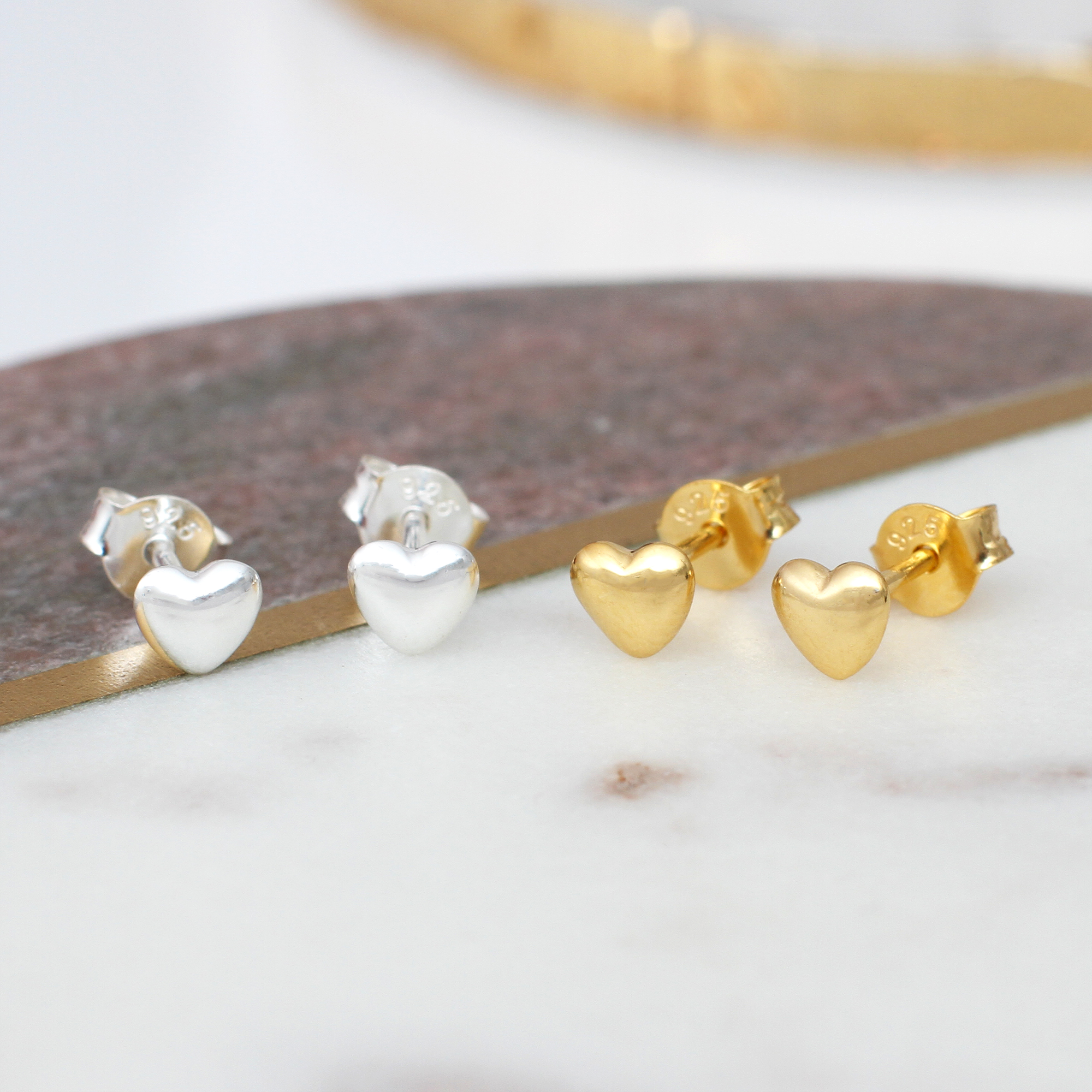 Stud earrings for girls on sale gold